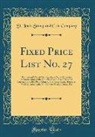 St Louis Stamp and Coin Company, St. Louis Stamp and Coin Company - Fixed Price List No. 27