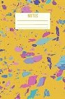 Autumn Tea Journals - Notes: Colorful Terrazzo in Yellow 6 X 9, 100 Page Dot Grid Notebook for Journaling, List Making, and More