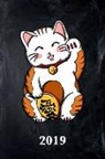 Sports &amp;. Hobbies Printing - 2019: Planner Maneki Neko, Calendar, Weekly Notebook 6x9
