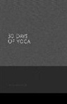 Trackerlife Books - 30 Days of Yoga: Black Ombre Cover Thirty Days of Yoga A5 Notebook Pose Tracker and Exercise Log with Note Section