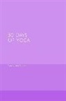 Trackerlife Books - 30 Days of Yoga: Purple Ombre Thirty Days of Yoga A5 Notebook Pose Tracker and Exercise Log with Note Section