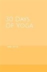 Trackerlife Books - 30 Days of Yoga: Warm Orange Yoga Notebook - Thirty Days of Yoga A5 Notebook Pose Tracker and Exercise Log