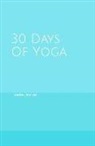 Trackerlife Books - 30 Days of Yoga: Turquoise Ombre Yoga Tracker - Thirty Days of Yoga A5 Notebook Pose Tracker and Exercise Log with Journalling
