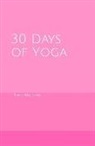 Trackerlife Books - 30 Days of Yoga: Hot Pink Ombre Yoga Notebook - Thirty Days of Yoga A5 Notebook Pose Tracker and Exercise Log with Note Section