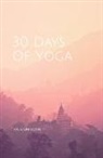 Trackerlife Books - 30 Days of Yoga: Pink Sunset Mountains Thirty Day Yoga Challenge - A5 Notebook Pose Tracker and Exercise Log with Note Section