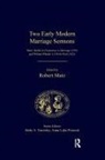 Robert Matz, Robert Matz - Two Early Modern Marriage Sermons