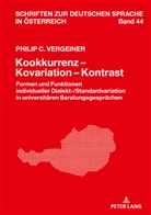 Philip C. Vergeiner, Stephan Elspaß - Kookkurrenz - Kovariation - Kontrast