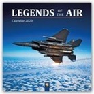 Flame Tree Publishing - Legends of the Air Wall Calendar 2020 (Art Calendar)