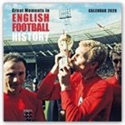 Flame Tree Publishing - Great Moments in English Football History Wall Calendar 2020 Art
