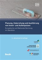 DIN e.V., DI e V, DIN e V, VDP, VDPM - Planung, Zubereitung und Ausführung von Innen- und Außenputzen
