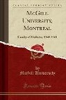 Mcgill University - McGill University, Montreal