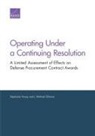 J Michael Gilmore, J. Michael Gilmore, Stephanie Young, Stephanie/ Gilmore Young - Operating Under a Continuing Resolution