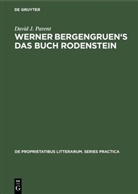 David J Parent, David J. Parent - Werner Bergengruen's Das Buch Rodenstein