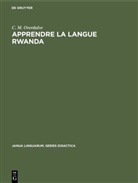 C M Overdulve, C. M. Overdulve - Apprendre la langue Rwanda