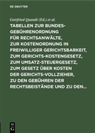 Gottfrie Quandt, Gottfried Quandt, Wolter, Wolter, Franz Wolter - Tabellen zur Bundesgebührenordnung für Rechtsanwälte, zur Kostenordnung in freiwilliger Gerichtsbarkeit, zum Gerichtskostengesetz, zum Umsatzsteuergesetz, zum Gesetz über Kosten der Gerichtsvollzieher, zu den Gebühren der Rechtsbeistände und zu den...
