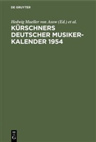 E. H. Mueller von Asow, Hedwig Mueller von Asow - Kürschners Deutscher Musiker-Kalender 1954