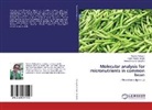 Reetik Mahajan, Reetika Mahajan, Ro Salgotra, Romesh Kumar Salgotra, Sajad Majee Zargar, Sajad Majeed Zargar - Molecular analysis for micronutrients in common bean