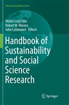 John Callewaert, Walter Leal Filho, Robert W. Marans, Rober W Marans, Robert W Marans - Handbook of Sustainability and Social Science Research