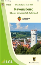 Landesamt für Geoinformation und Landentwicklung Baden-Württemberg, Lg, LGL - W262 Wanderkarte 1:25 000 Ravensburg