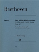 Ludwig van Beethoven, Norbert Gertsch, Murray Perahia - Ludwig van Beethoven - Zwei leichte Klaviersonaten Nr. 19 und Nr. 20 g-moll und G-dur op. 49 Nr. 1 und Nr. 2