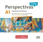 Perspectivas contigo: Perspectivas contigo - Spanisch für Erwachsene - A1, 3 Audio-CDs (Livre audio)