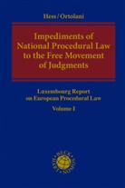 Burkhar Hess, Burkhard Hess, Ortolani, Pietro Ortolani - Impediments of National Procedural Law to the Free Movement of Judgments