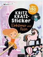 Kritzkratz-Sticker - Einhörner und Feen