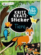 Kritzkratz-Sticker - Tiere