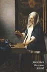 Studio Landro - Johannes Vermeer Schrift: Vrouw met Weegschaal Ideaal Voor School, Studie, Recepten of Wachtwoorden Stijlvol Notitieboek voor Aantekeningen Arti