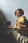 Studio Landro - Johannes Vermeer Schrift: Zittende Vrouw aan het Virginaal Artistiek Dagboek voor Aantekeningen Stijlvol Notitieboek Ideaal Voor School, Studie