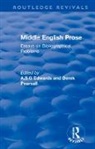 a S G Pearsall Edwards, Derek (Author Passed Away As Advised By Pearsall, A S G Edwards, A.S.G. Edwards, Derek Pearsall, Pearsall Derek - Middle English Prose