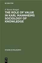 F Warren Rempel, F. Warren Rempel - The role of value in Karl Mannheims sociology of knowledge