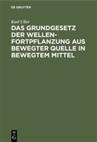 Karl Uller - Das Grundgesetz der Wellenfortpflanzung aus bewegter Quelle in bewegtem Mittel
