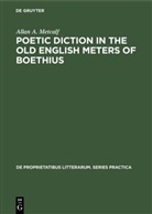 Allan a Metcalf, Allan A. Metcalf - Poetic diction in the Old English meters of Boethius