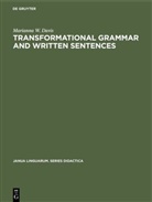 Marianna W Davis, Marianna W. Davis - Transformational Grammar and Written Sentences