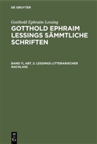 Gotthold Ephraim Lessing, [Bearb ] Maltzahn, [Bearb ] Maltzahn, Kar Lachmann, Karl Lachmann, Wendelin Maltzahn - Gotthold Ephraim Lessing: Gotthold Ephraim Lessings Sämmtliche Schriften - Band 11, Abt. 2: Lessings Litterarischer Nachlaß
