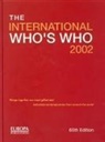 Europa Publications, Europa Publications, Richard Fitzwilliams - The International Who's Who 2002
