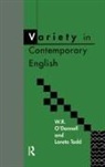 O'Donnell, W R O'Donnell, W. R. O'Donnell, W.R. O'Donnell, O''donnell, W.r. Todd O''donnell... - Variety in Contemporary English