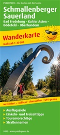 PublicPress Wanderkarte Schmallenberger Sauerland, Bad Fredeburg, - Kahler Asten - Bödefeld - Oberhundem
