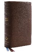 Thomas Nelson, Thomas Nelson - NKJV, Single-Column Reference Bible, Premium Goatskin Leather, Brown, Premier Collection, Comfort Print
