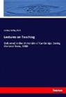 Joshua Girling Fitch - Lectures on Teaching