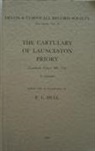 P. L. Hull, P L Hull, P. L. Hull, Peter Hull - The Cartulary of Launceston Priory (Lambeth Palace MS.719)