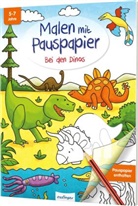 Josephine Mark - Malen mit Pauspapier: Bei den Dinos