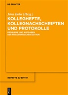 Jör Bohr, Jörn Bohr - Kolleghefte, Kollegnachschriften und Protokolle