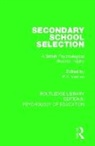P.E. Vernon, P.E. Vernon - Secondary School Selection
