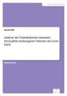 Sarah Heß - Analyse des Transkriptoms mutanter Drosophila melanogaster Stämme des Gens DmX