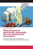 Anthony Alex Boza Cajja - Manual para la aplicación adecuada de una disposición normativa