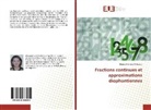 Basma Ammous Chtourou - Fractions continues et approximations diophantiennes