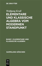 Wolfgang Krull - Wolfgang Krull: Elementare und klassische Algebra vom modernen Standpunkt - Band 1: Elementare und klassische Algebra