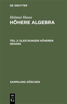 Helmut Hasse - Helmut Hasse: Höhere Algebra - Teil 2: Gleichungen höheren Grades